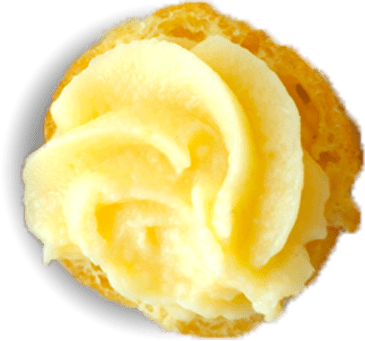 Custard swirl dessert freshly baked at Custom Cakes in Dubai bakery